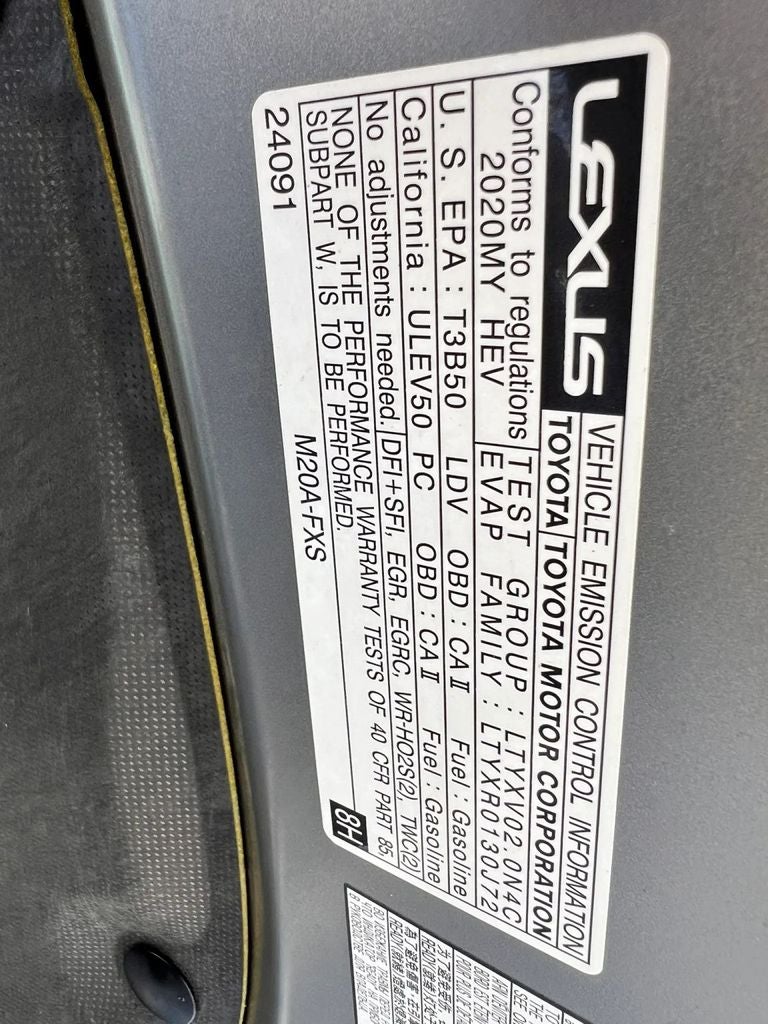 2020 Lexus UX 250h F SPORT